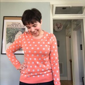 Anthropologie polka dot sweater